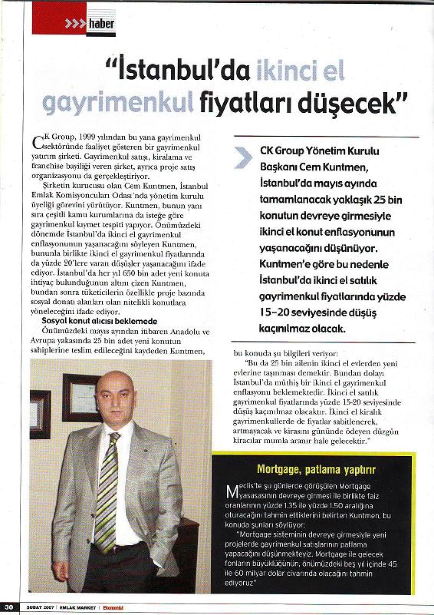 Ekonomist Dergisi — Cem Kuntmen